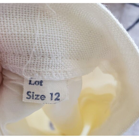 Vintage 80s Jacobson’s Skirt Suit Set Size M Taupe Cream Minimalist Power Suit - Picture 3 of 12